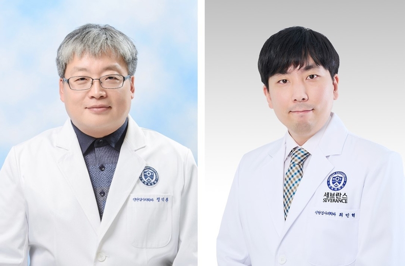 진단검사의학과 정석훈, 최민혁 교수. (사진=강남세브란스병원 제공)