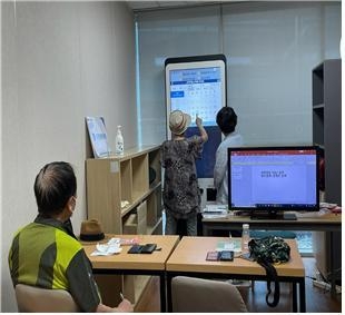 키오스크 교육. (사진=서울시 제공)