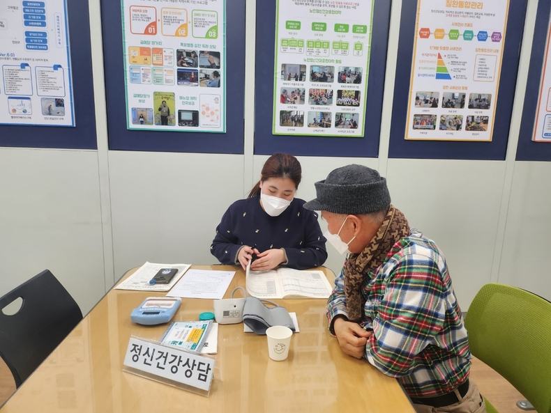 찾아가는 노인정신건강종합검진. (사진=수원시 제공)