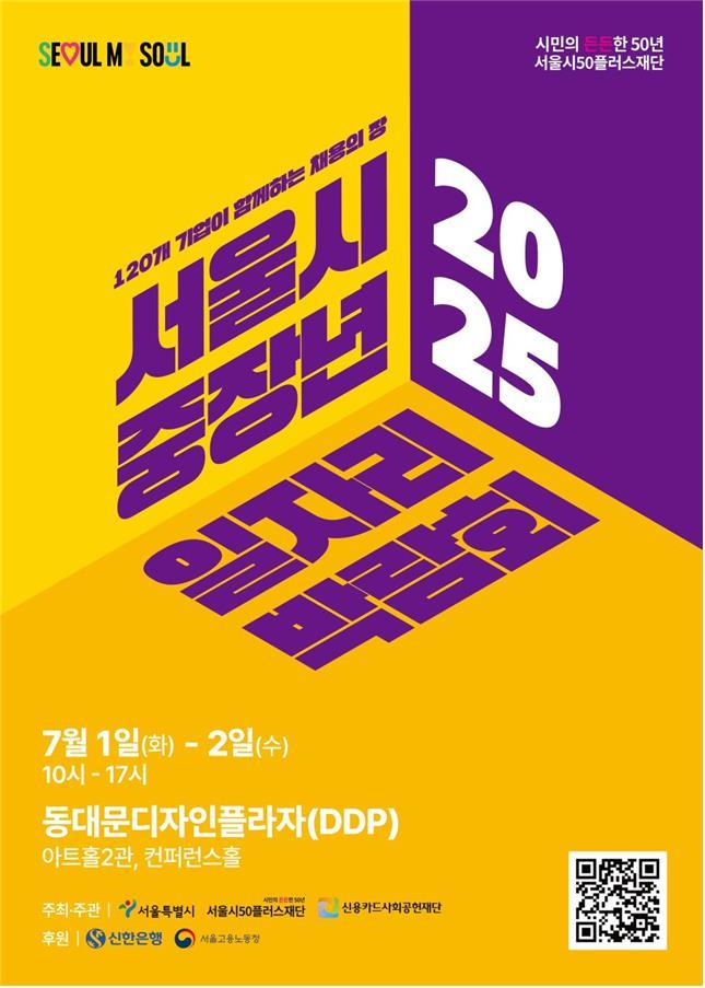 서울시 중장년 일자리박람회 2025 포스터. (사진=서울시 제공)