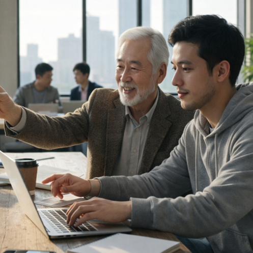 세대 협업형 창업이 성공하는 비결···시니어 경험과 청년 기술의 성공 공식